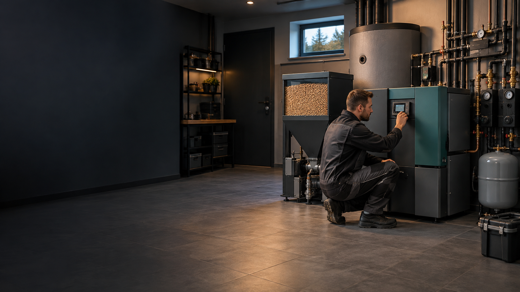 Kotły na pellet – realizacja Edison Energy
